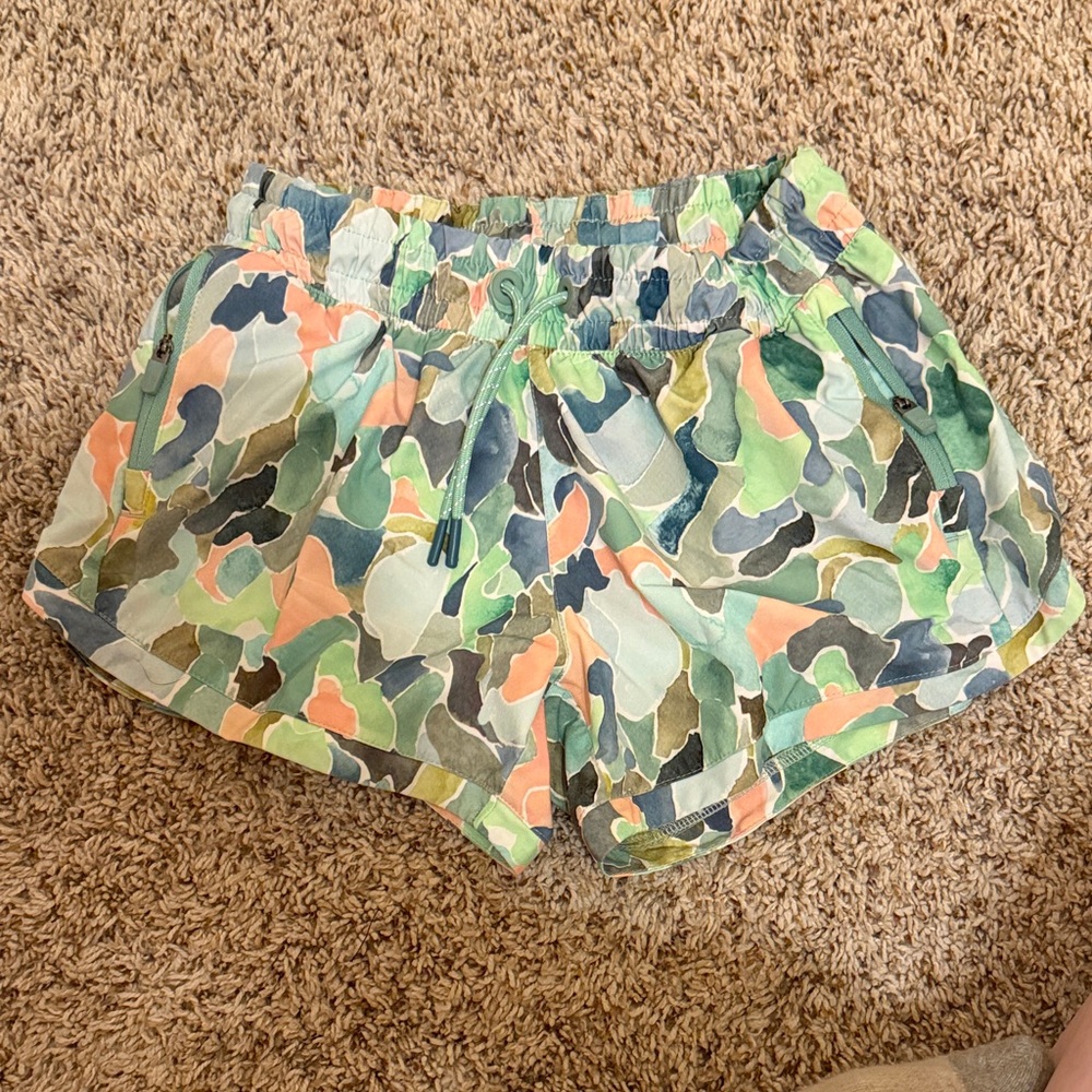 Athleta Multicolor Camouflage Athletic Shorts